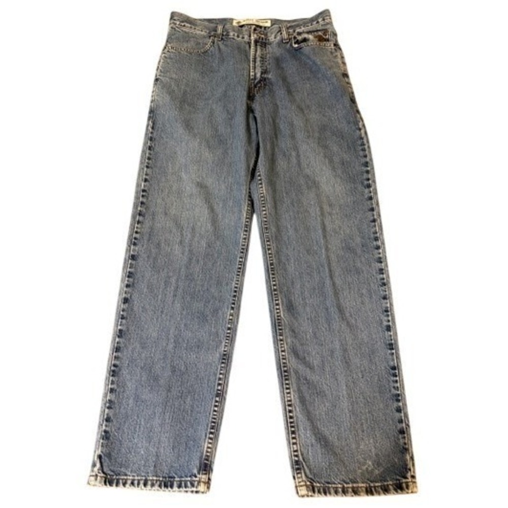 Harley-Davidson Mens Relaxed Leg Jeans Blue Medium Wash Denim 31x30 A6319